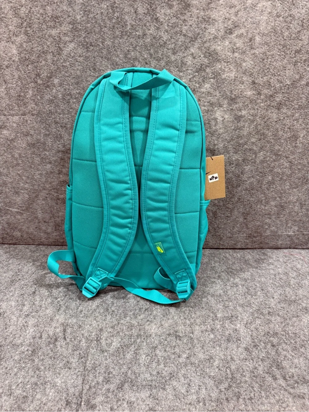 Nike Teal Backpack with Bright Yellow Logo - Men's Bag DD0559-345